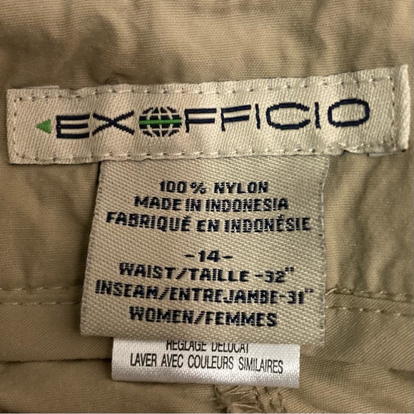 Exofficio Nomad Hiking Pants Women’s Size 14 Lightweight Outdoor Travel Pockets - Picture 6 of 7